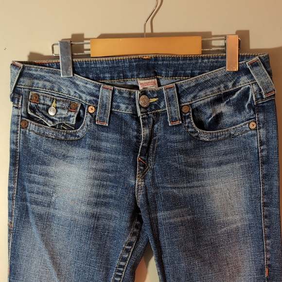 True Religion Blue Flare Jeans 'Joey' 31X32 - Picture 3 of 9
